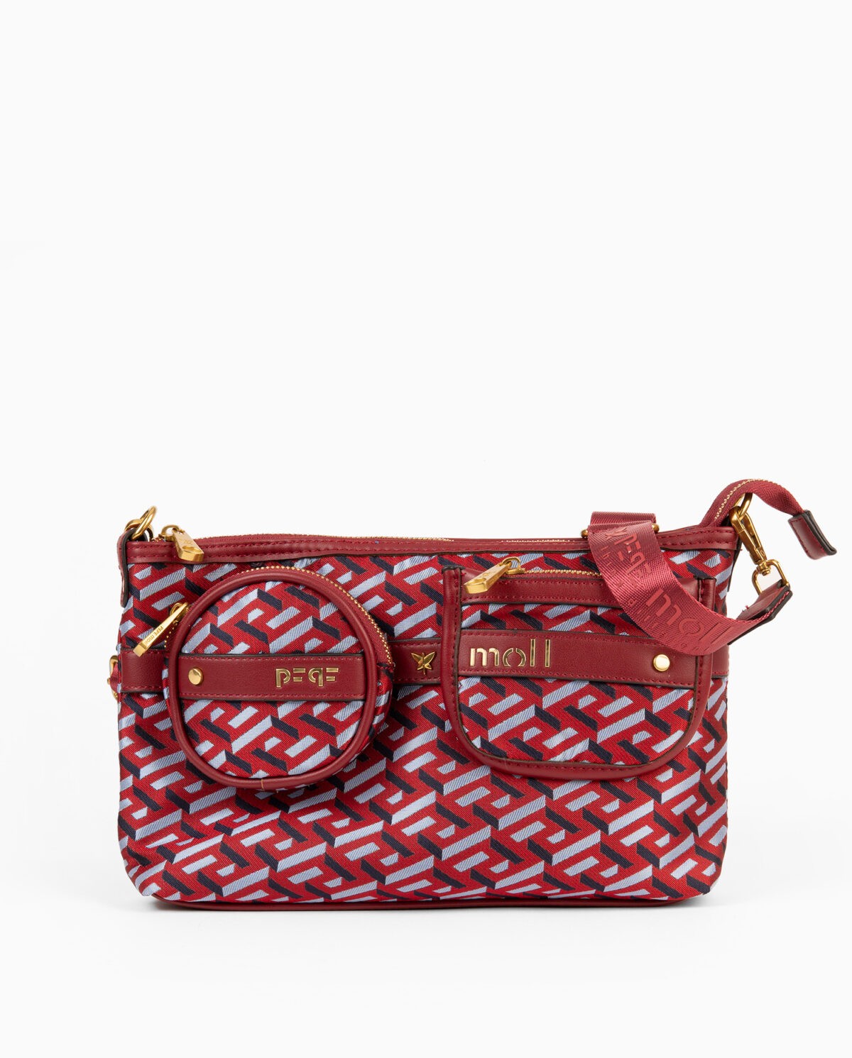 bolso jaquard tri-cherry pepe moll bolso jaquard tri-cherry pepe moll